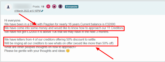 what is full and final settlement offer